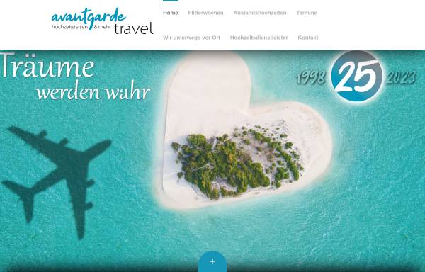 Vorschau von www.ihre-hochzeitsreise.de, Avantgarde Travel GbR