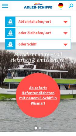 Vorschau der mobilen Webseite www.schiffstrauung.de, Heiraten auf See