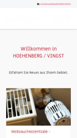 Vorschau der mobilen Webseite www.hoevi.de, HöVi Höhenberg-Vingst