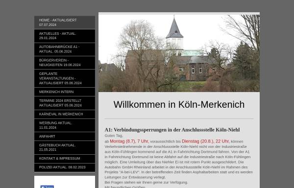 Vorschau von www.koeln-merkenich.de, Merkenich