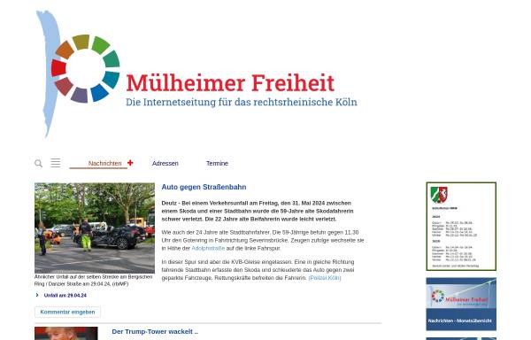 Vorschau von www.muelheimer-freiheit.net, Mülheimer Freiheit