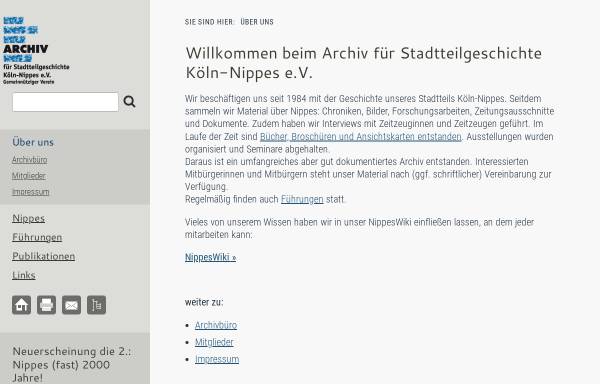 Vorschau von archiv-koeln-nippes.de, Nippes