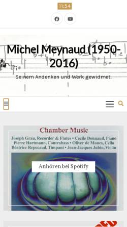 Vorschau der mobilen Webseite www.michelmeynaud.de, Meynaud, Michel