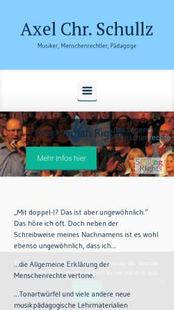 Vorschau der mobilen Webseite www.schullz.de, Schullz, Axel Chr.