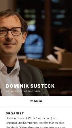 Vorschau der mobilen Webseite dominiksusteck.de, Susteck, Dominik