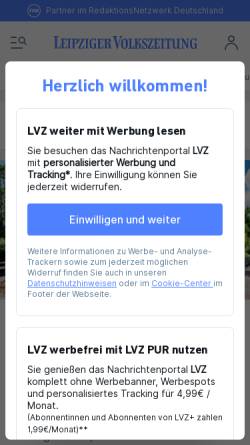 Vorschau der mobilen Webseite www.lvz.de, Döbelner Allgemeine Zeitung