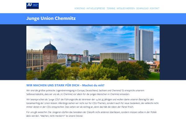 Vorschau von www.ju-chemnitz.de, Junge Union Chemnitz