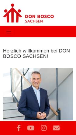 Vorschau der mobilen Webseite www.dbh-chemnitz.de, Don Bosco Haus Chemnitz