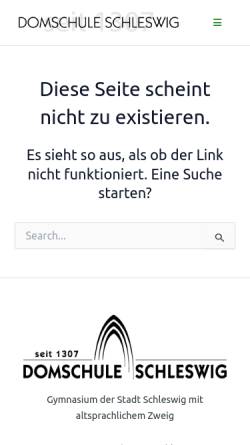 Vorschau der mobilen Webseite www.domschule-sl.de, Schulz