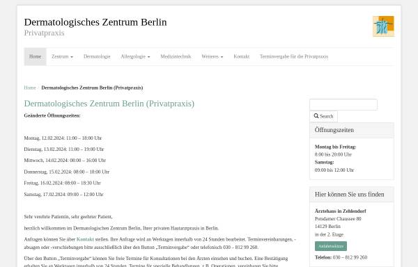 Vorschau von www.dermatologie-berlin.de, Dres med. Rowe und Vinogradova