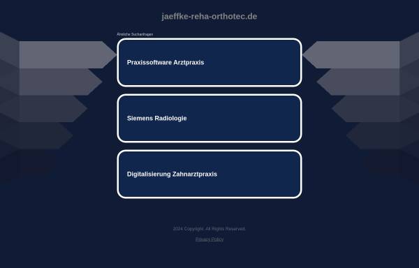 Vorschau von www.jaeffke-reha-orthotec.de, Orthopädietechnik Jaeffke