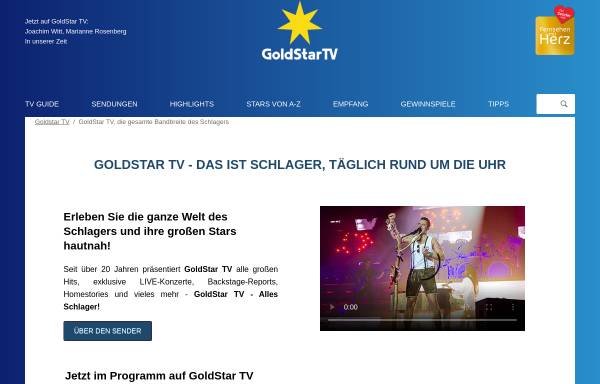 Vorschau von www.goldstar-tv.de, GoldStarTV