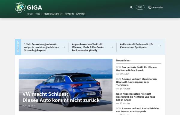 Vorschau von www.giga.de, GIGA Digital Television GmbH