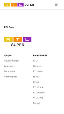 Vorschau der mobilen Webseite www.superrtl.de, Super RTL