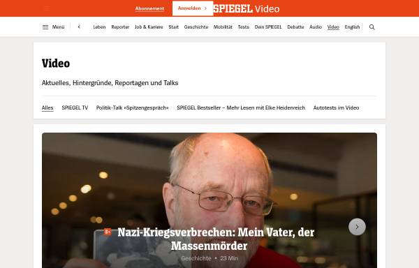 Vorschau von www.spiegel.de, Spiegel Online - Videos