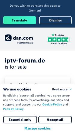 Vorschau der mobilen Webseite www.iptv-forum.de, IPTV-Forum.de