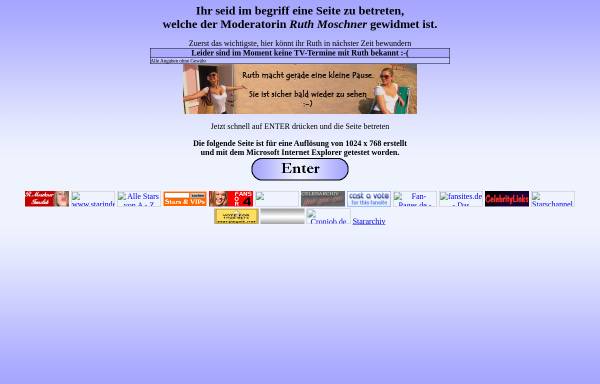 Vorschau von www.ruth-moschner-fanpage.de, Die Ruth-Moschner-Fanpage