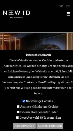 Vorschau der mobilen Webseite www.new-id.de, new.id Filmproduktion GmbH