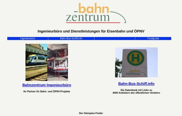 Vorschau von www.bahnzentrum.de, Das Bahnzentrum