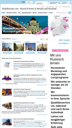 Vorschau der mobilen Webseite studyrussian.com, Russischkurs und Transsib-Reisen