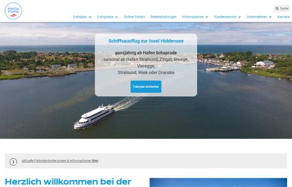 Vorschau von www.weisse-flotte.com, Weiße Flotte GmbH