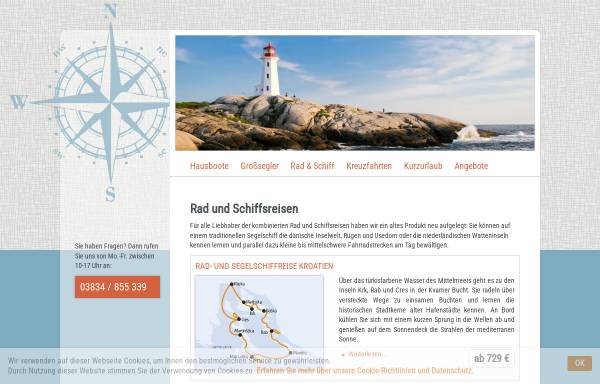 Vorschau von www.maritime-reisen.de, Studentenreisebüro Grüße aus Atlantis, Greifswald