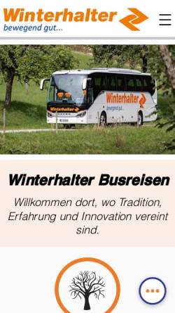 Vorschau der mobilen Webseite www.winterhalter-busreisen.de, Fa. Anselm Winterhalter