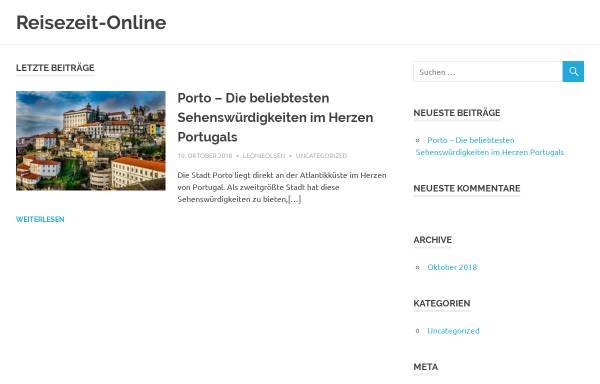 Vorschau von www.reisezeit-online.de, Reisezeit, Inh. Jörn Meyerding