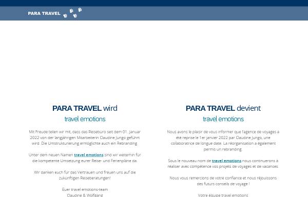 Vorschau von www.para-travel.ch, Para Travel