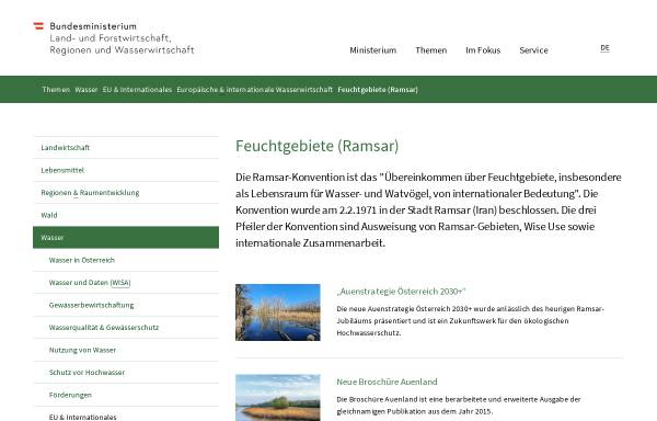 umwelt.Lebensministerium.at - Feuchtgebiete (Ramsar)