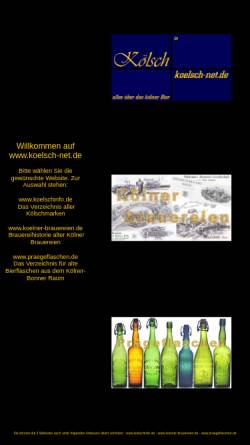 Vorschau der mobilen Webseite www.koelsch-net.de, Kölsch im Kölsch-Net