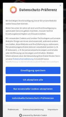 Vorschau der mobilen Webseite www.dtg-eg.de, DTG Deutsche Transportgenossenschaft Binnenschiffahrt eG