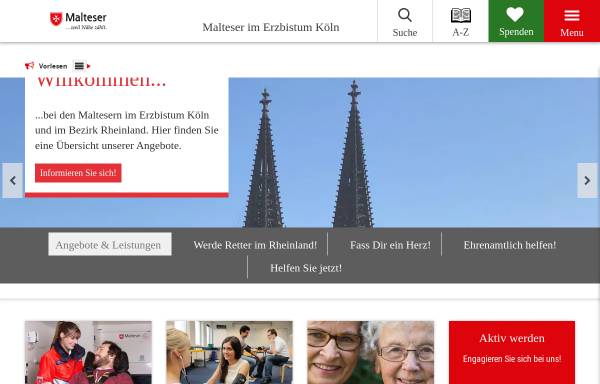 Vorschau von malteser-koeln.de, Malteser Hilfsdienst e.V. Diözese Köln