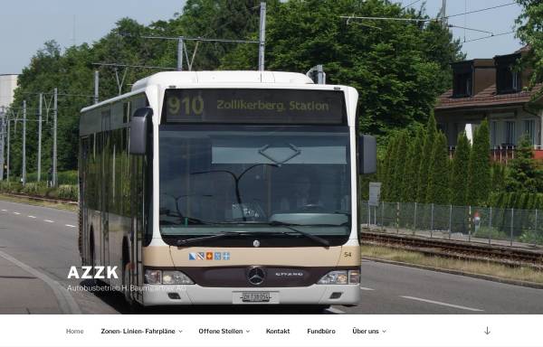 Vorschau von azzk.ch, Autobusbetrieb Zürich-Zollikon-Küsnacht