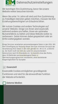 Vorschau der mobilen Webseite erfurter-malzwerke.de, Erfurter Malzwerke GmbH