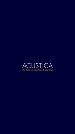 Vorschau der mobilen Webseite www.acustica-studio.de, Acustica