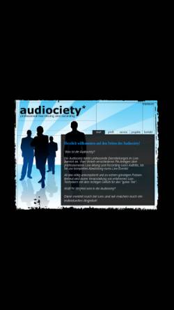 Vorschau der mobilen Webseite www.audiociety.de, Audiociety