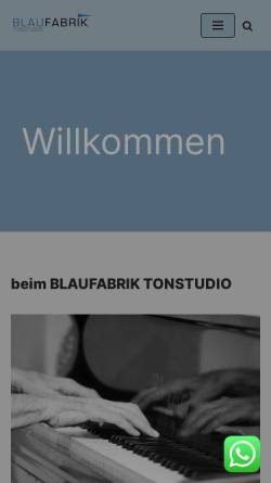 Vorschau der mobilen Webseite www.blaufabrik.de, Blaufabrik Projektstudio