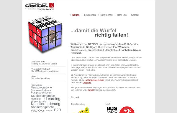 Vorschau von www.dezibelmusic.de, Dezibel