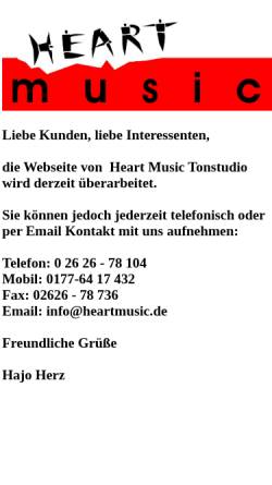 Vorschau der mobilen Webseite heartmusic.de, Heart Music