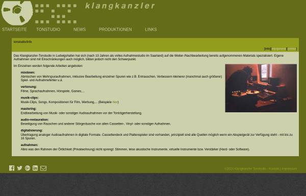 Vorschau von www.klangkanzler.de, Klangkanzler