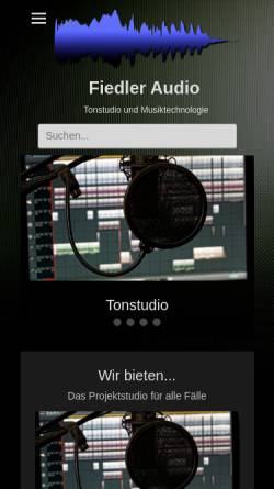 Vorschau der mobilen Webseite www.fiedler-audio.de, Markus Fiedler