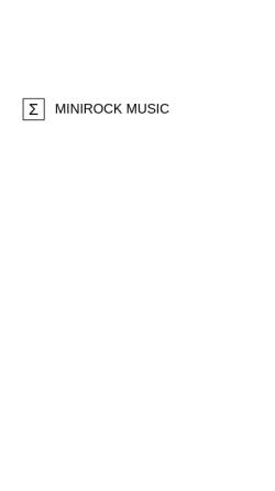 Vorschau der mobilen Webseite www.minirock-music.com, Minirock Tonstudio