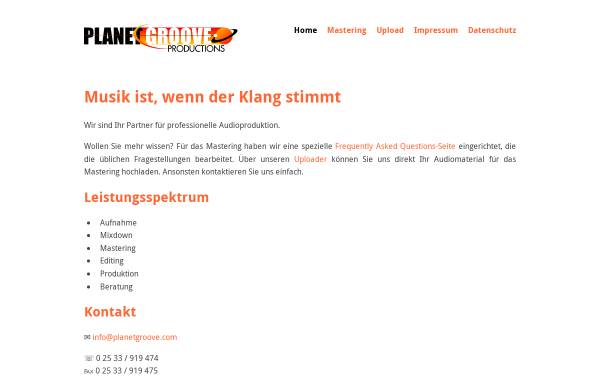 Vorschau von www.planetgroove.com, Planet Groove Productions