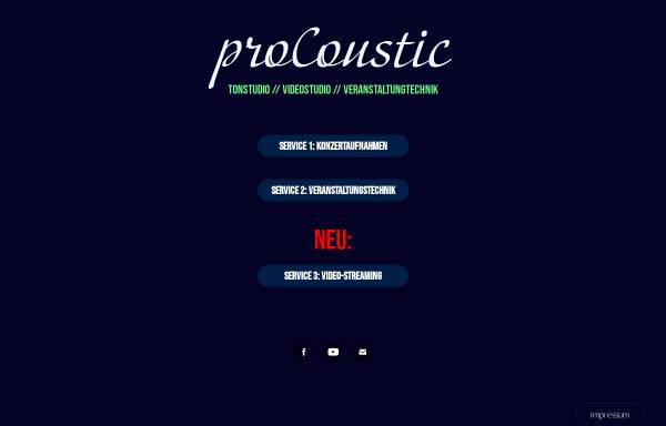 proCoustic-Recordingstudio bei Münster