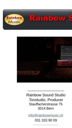 Vorschau der mobilen Webseite www.rainbowmusic.ch, Rainbow Sound Studio