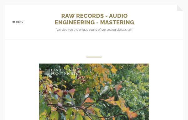 Vorschau von www.rawrecords.de, RAW records