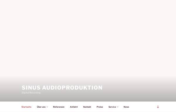 Vorschau von www.sinusaudio.de, Sinus Audioproduktion