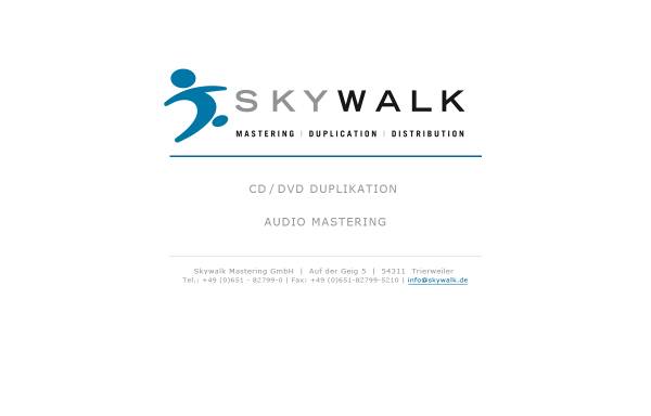 Vorschau von www.skywalk.de, Skywalk Mastering Studio