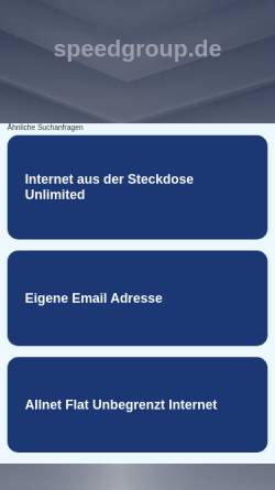 Vorschau der mobilen Webseite www.speedgroup.de, Speedgroup